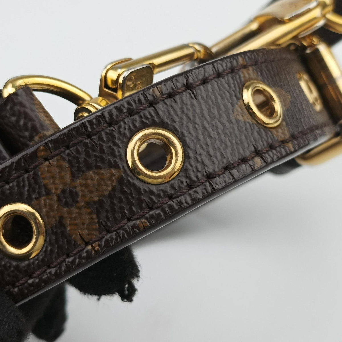 Pre-owned Louis Vuitton PALLAS Brown×AURORE Monogram Canvas×calf leather M40906 shoulderbag | stylenewstar