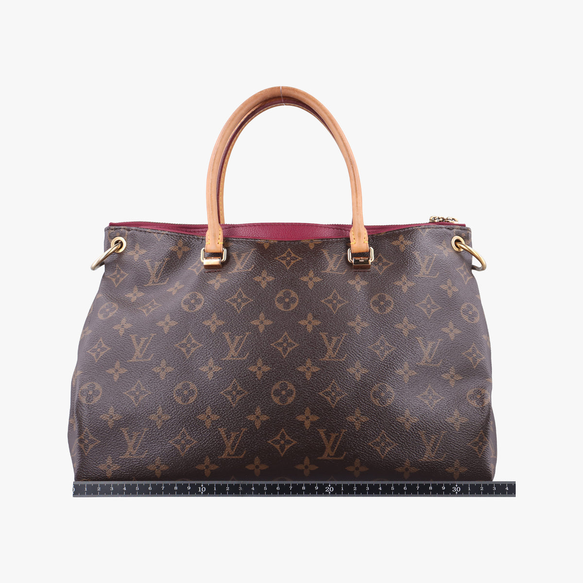 Pre-owned Louis Vuitton PALLAS Brown×AURORE Monogram Canvas×calf leather M40906 shoulderbag | stylenewstar