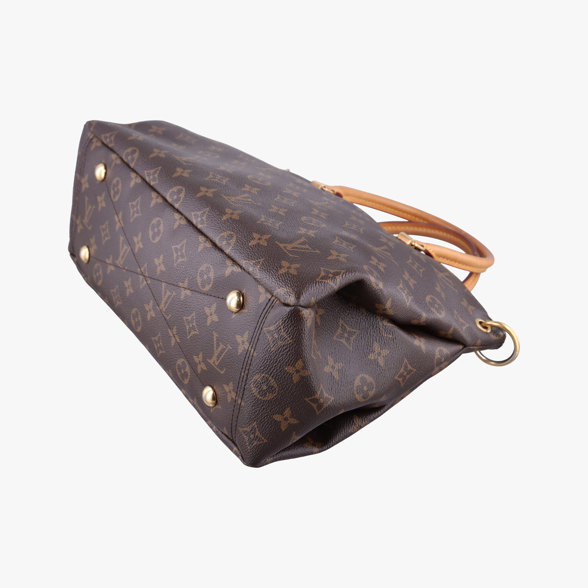 Pre-owned Louis Vuitton PALLAS Brown×AURORE Monogram Canvas×calf leather M40906 shoulderbag | stylenewstar