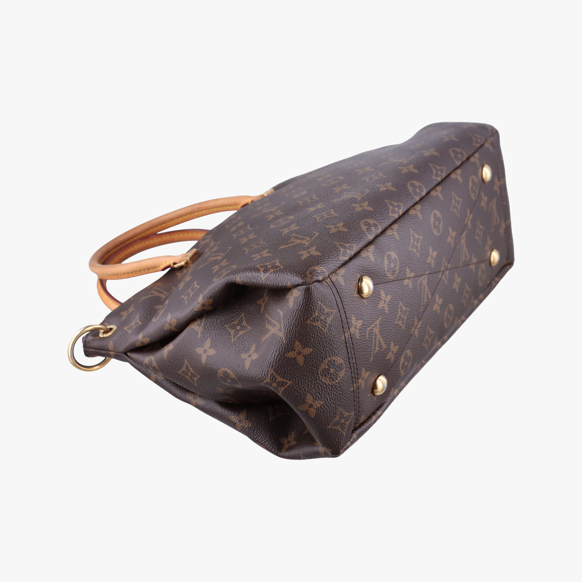 Pre-owned Louis Vuitton PALLAS Brown×AURORE Monogram Canvas×calf leather M40906 shoulderbag | stylenewstar