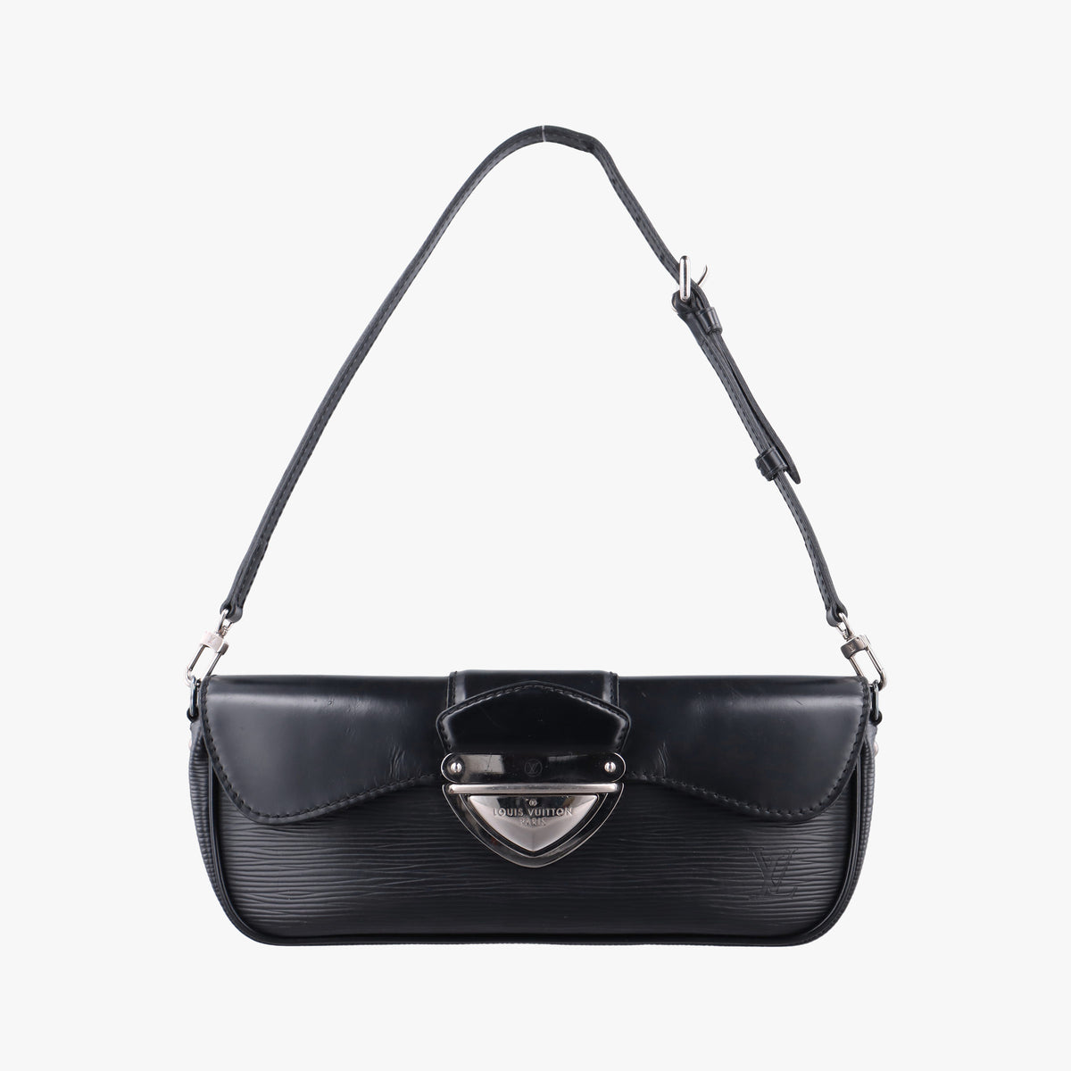 Pre-owned Louis Vuitton Pochette Montaigne Noir Epi M59292 shoulderbag | stylenewstar