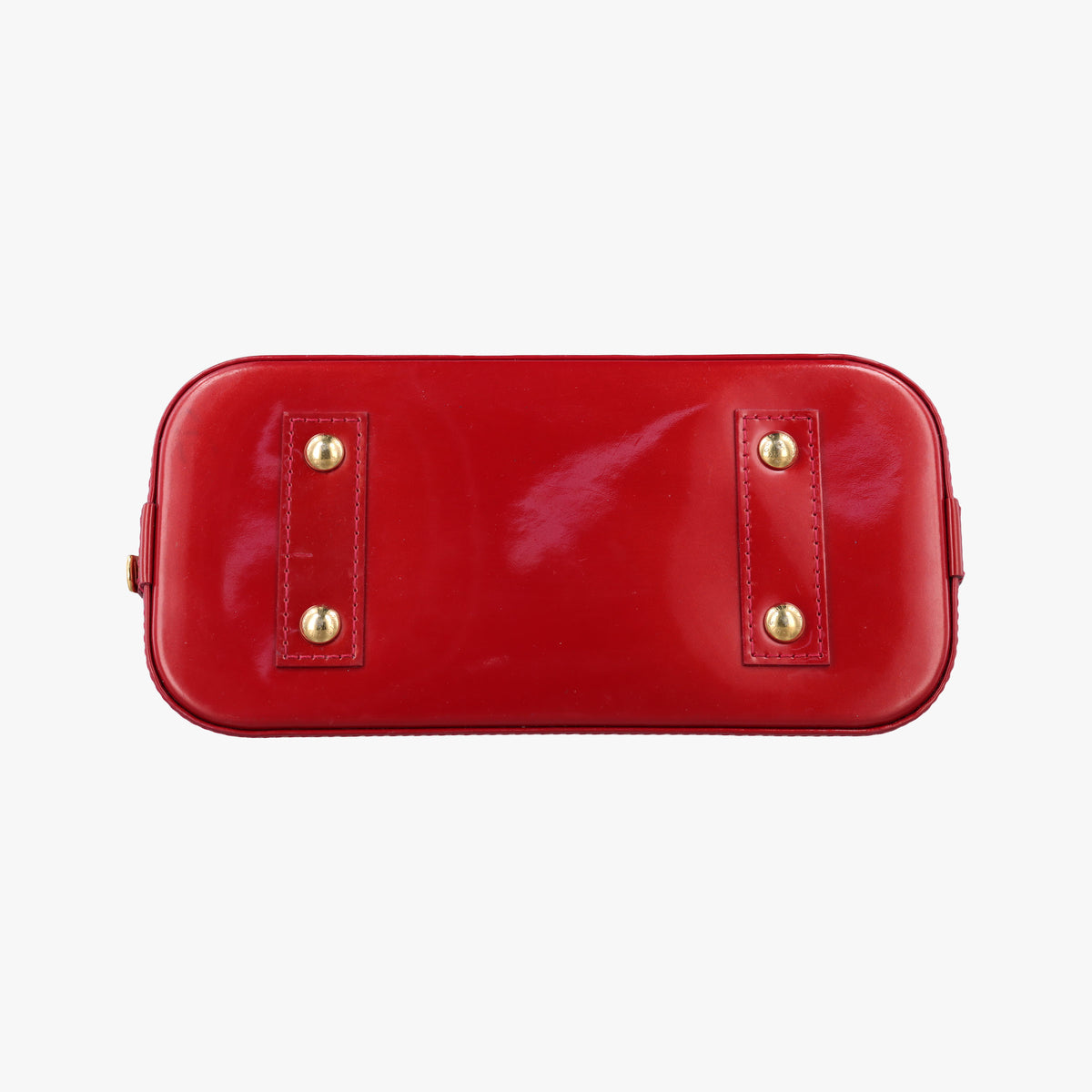 Pre-owned Louis Vuitton Alma BB pomme d'amour Vernis M90174 shoulderbag | stylenewstar
