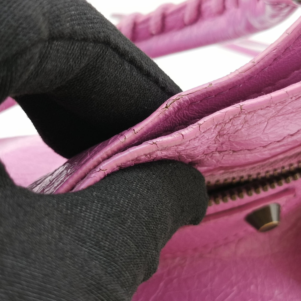 Vintage Balenciaga Classic City Mini Purple lambskin  shoulderbag | stylenewstar