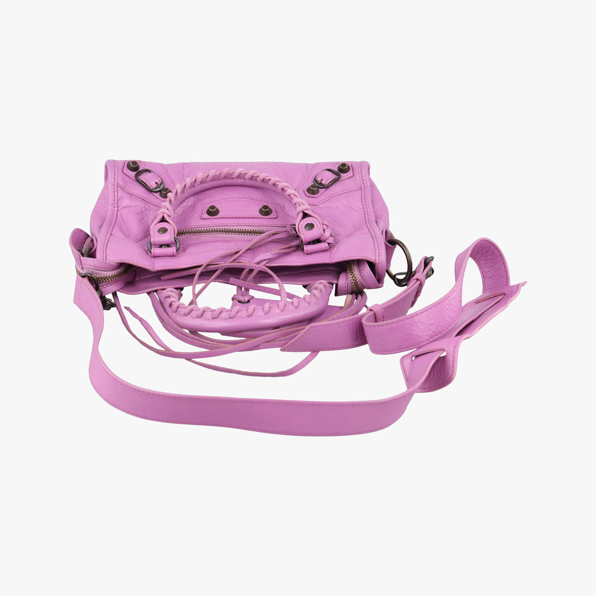 Vintage Balenciaga Classic City Mini Purple lambskin  shoulderbag | stylenewstar