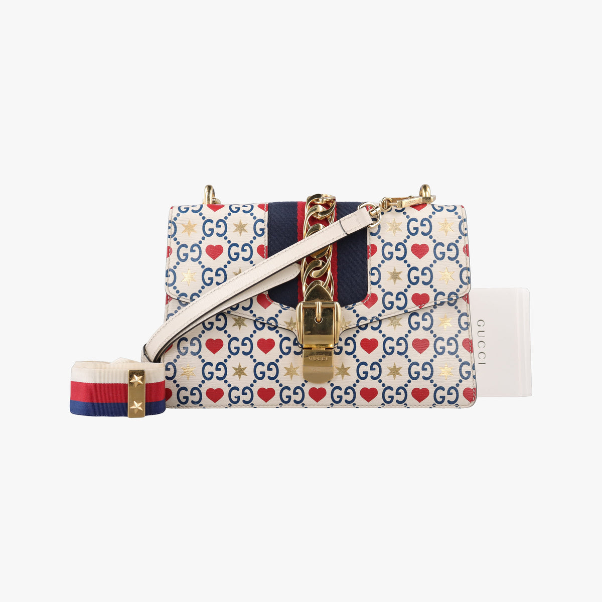Pre-owned Gucci Sylvie Multicolour Leather 524405 shoulderbag | stylenewstar