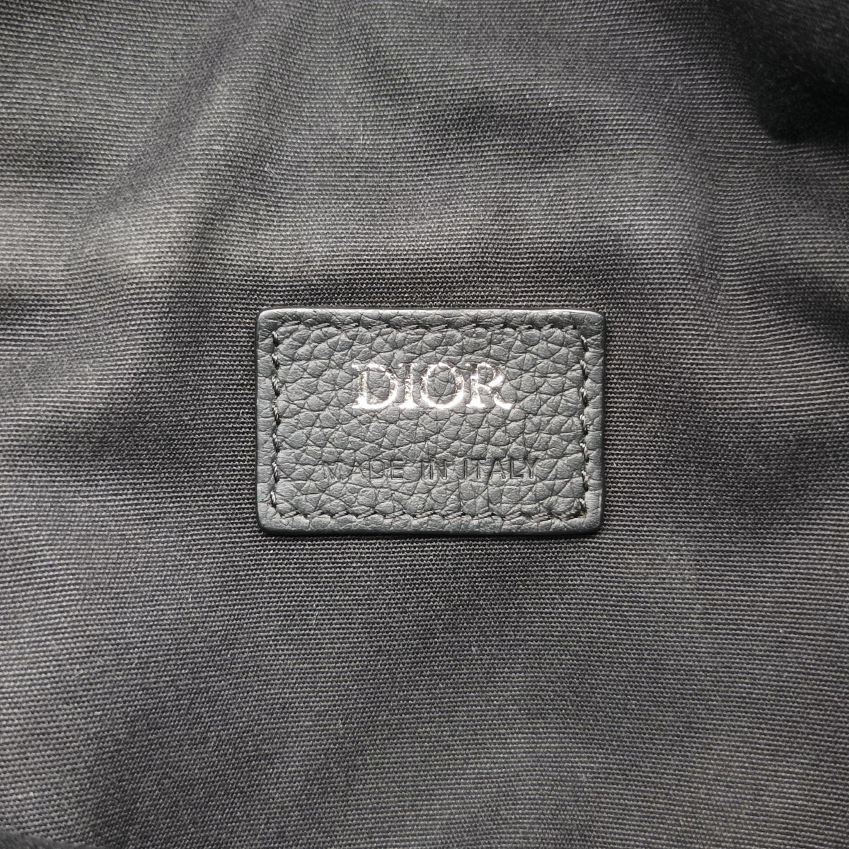 Pre-owned Christian Dior Saddle Black Jacquard×Leather  bum bag/waist bag | stylenewstar