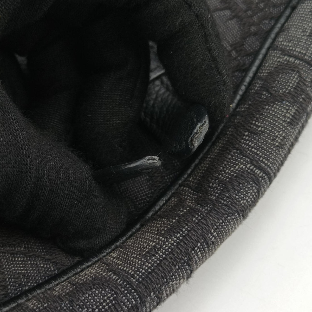 Pre-owned Christian Dior Saddle Black Jacquard×Leather  bum bag/waist bag | stylenewstar