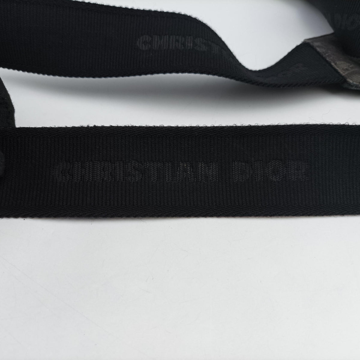 Pre-owned Christian Dior Saddle Black Jacquard×Leather  bum bag/waist bag | stylenewstar