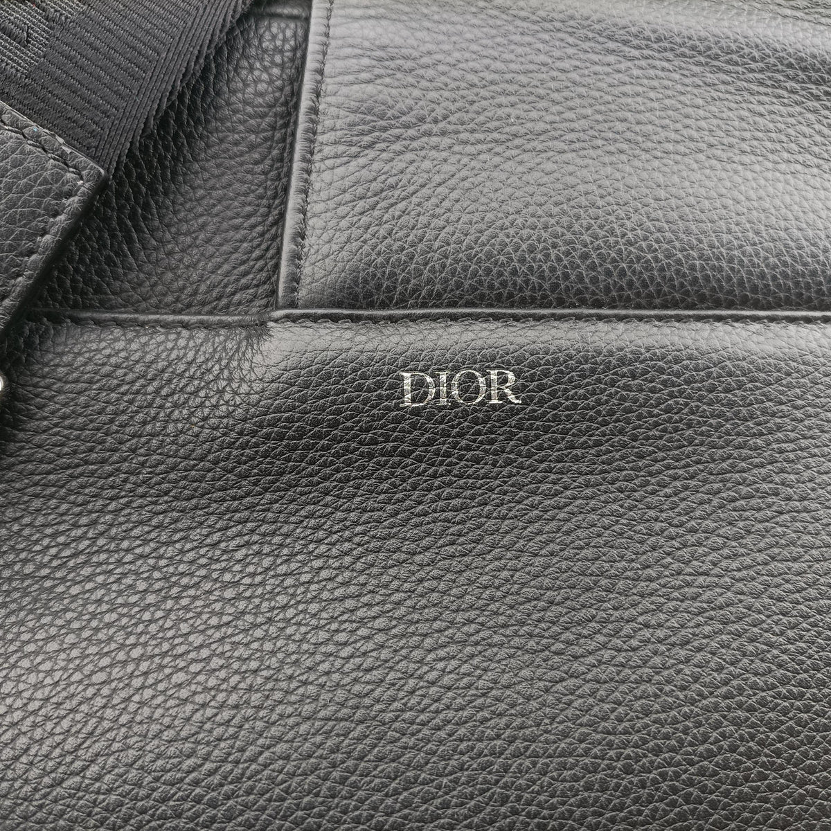 Pre-owned Christian Dior saddle Black leather  bum bag/waist bag | stylenewstar