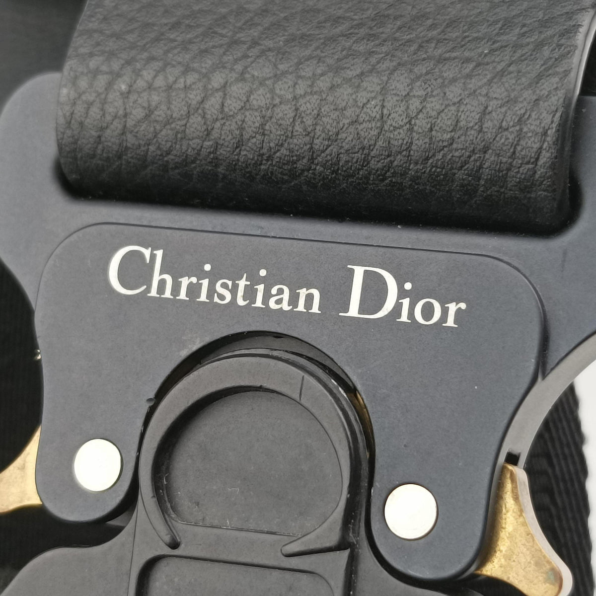 Pre-owned Christian Dior saddle Black leather  bum bag/waist bag | stylenewstar