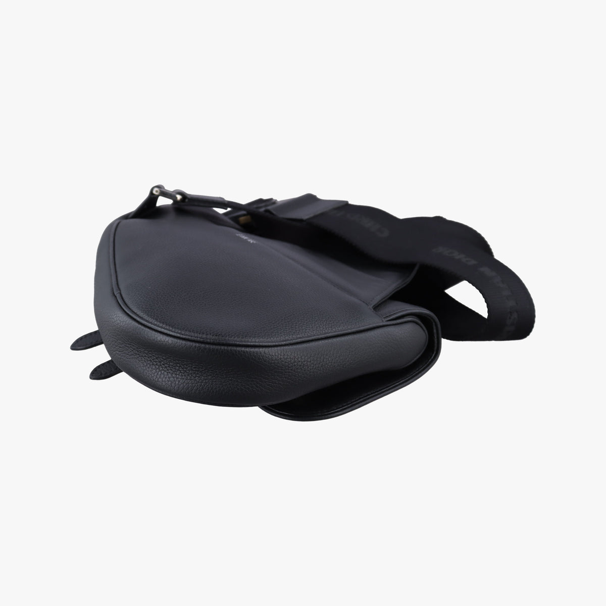 Pre-owned Christian Dior saddle Black leather  bum bag/waist bag | stylenewstar