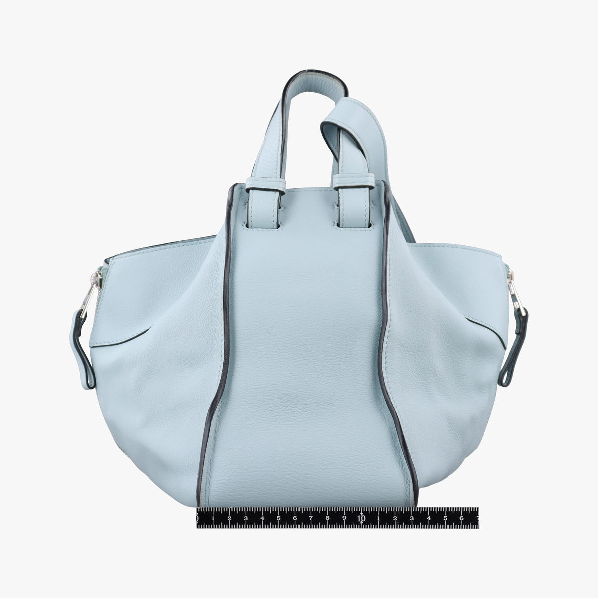 Pre-owned Loewe Hammock Blue Leather  shoulderbag | stylenewstar