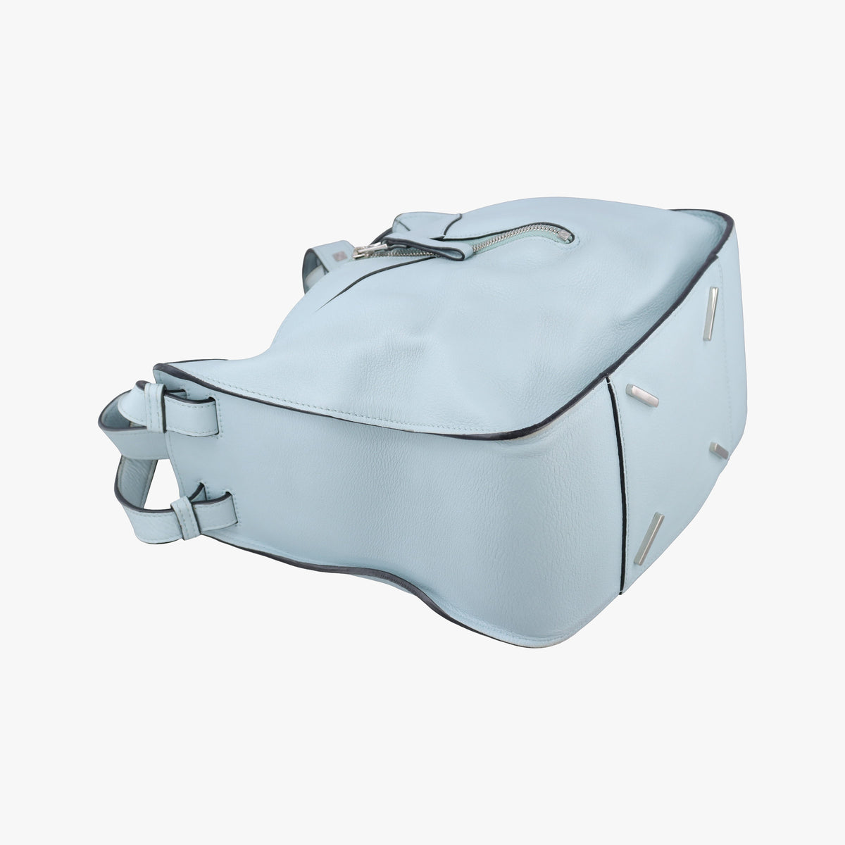 Pre-owned Loewe Hammock Blue Leather  shoulderbag | stylenewstar