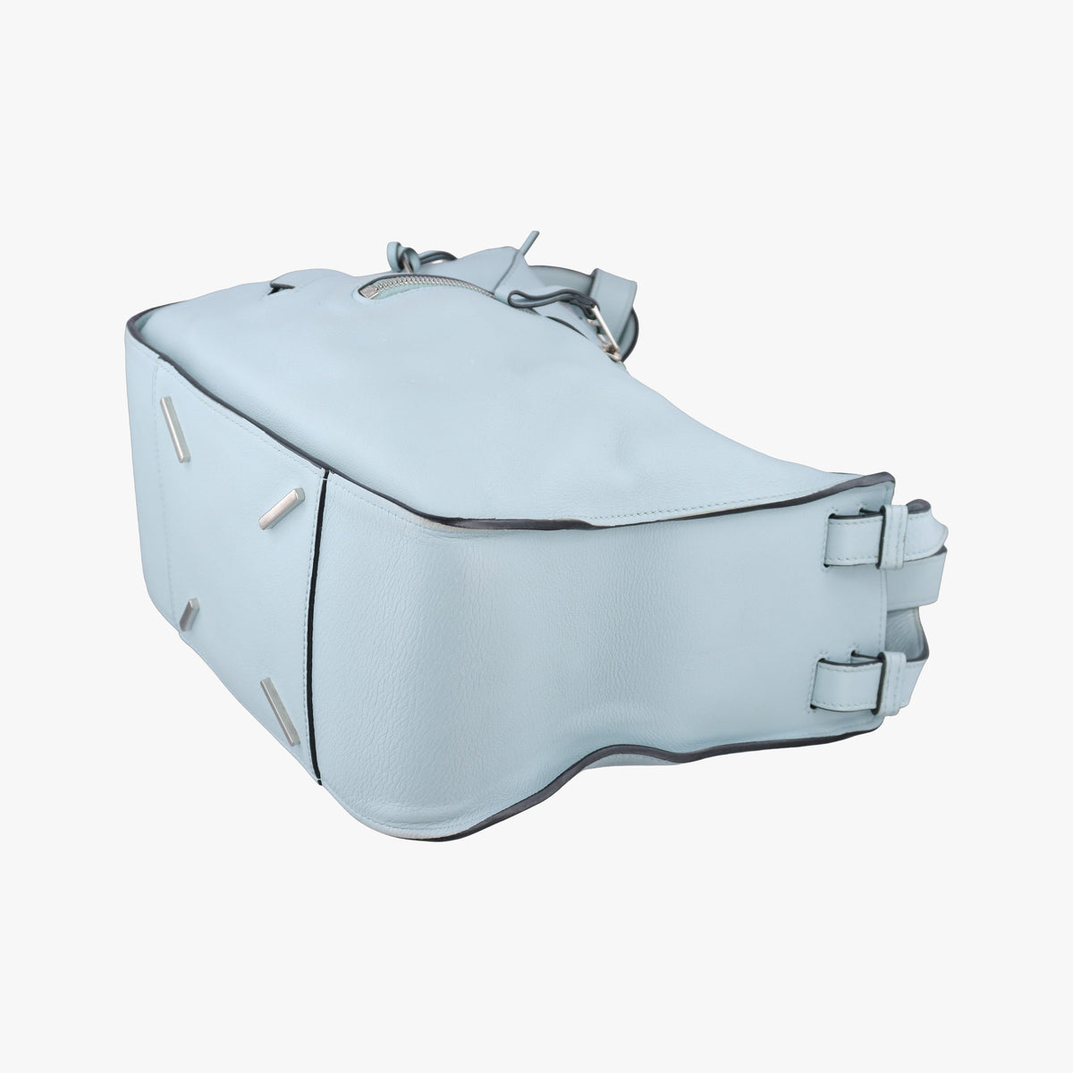 Pre-owned Loewe Hammock Blue Leather  shoulderbag | stylenewstar