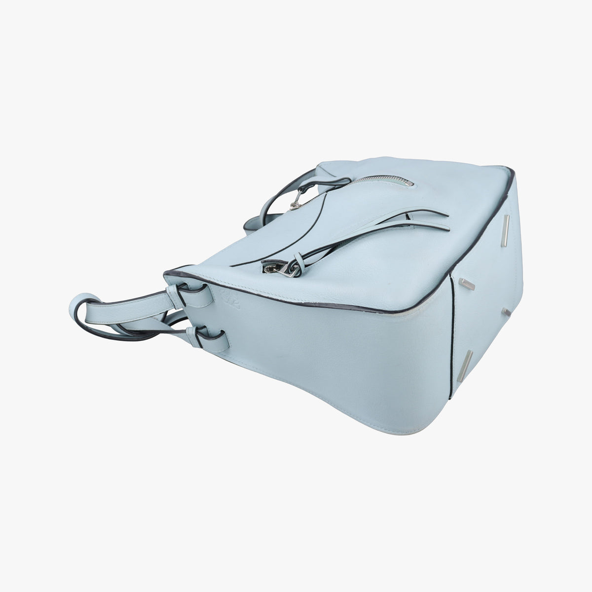 Pre-owned Loewe Hammock Blue Leather  shoulderbag | stylenewstar