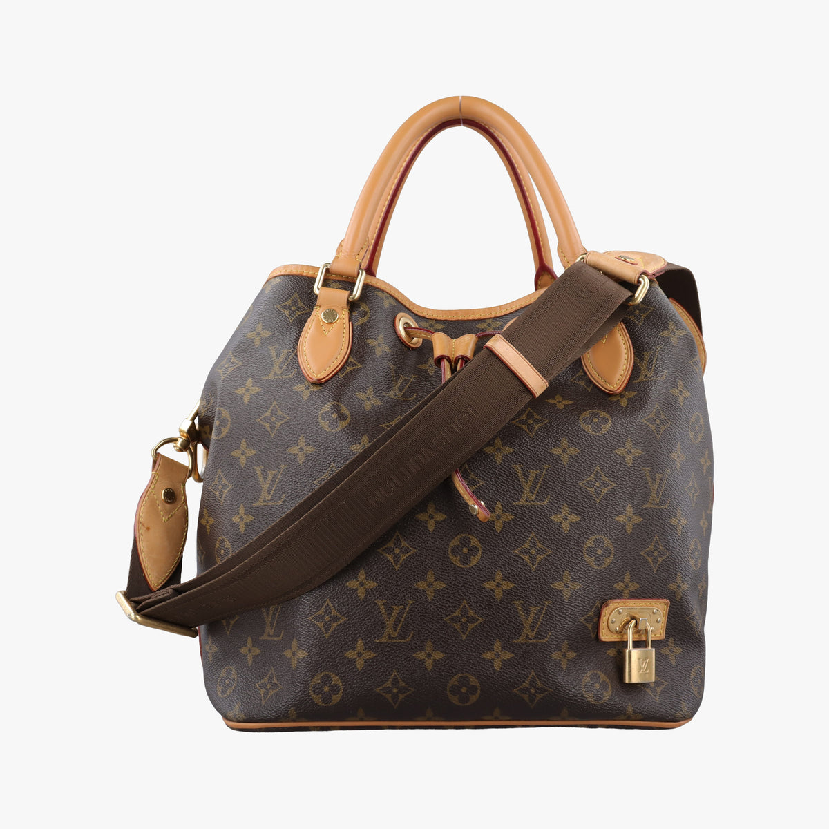 Pre-owned Louis Vuitton Neo Brown×Beige Monogram Canvas M40372 shoulderbag | stylenewstar