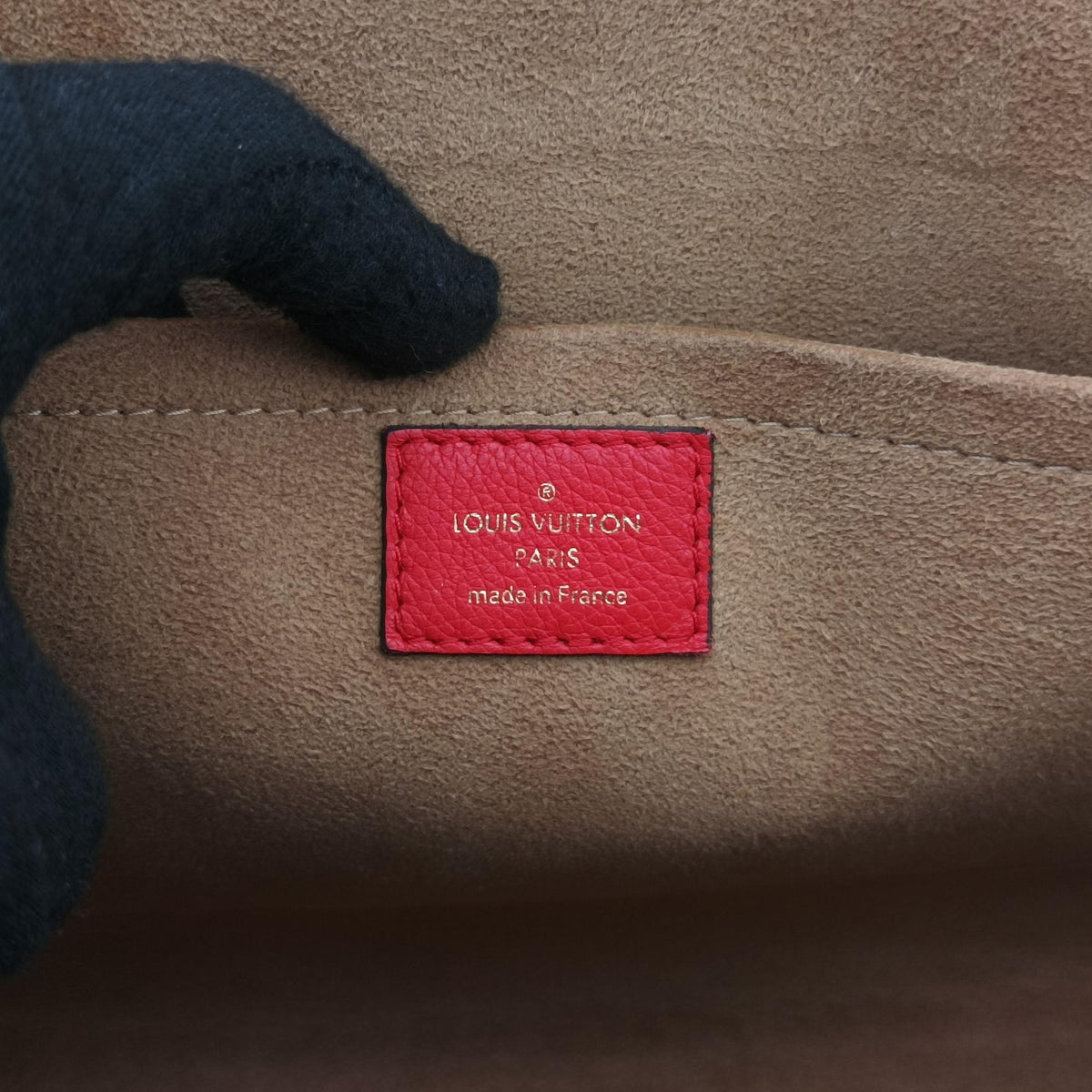 Secondhand Louis Vuitton MARIGNAN Brown × Coquelicot Monogram Canvas×calf leather M44286 shoulderbag | stylenewstar