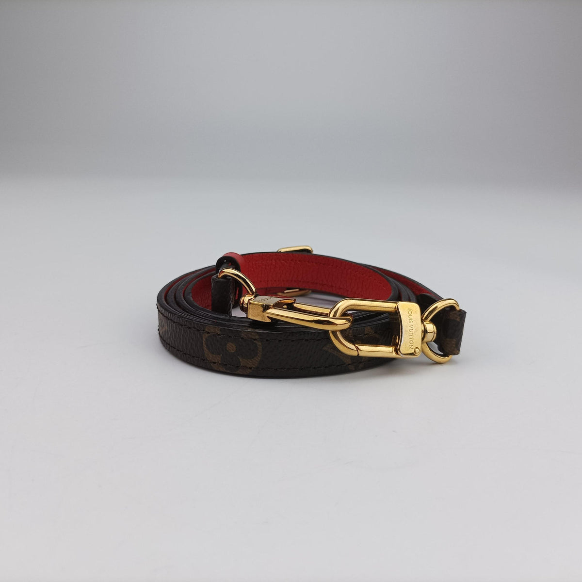 Secondhand Louis Vuitton MARIGNAN Brown × Coquelicot Monogram Canvas×calf leather M44286 shoulderbag | stylenewstar