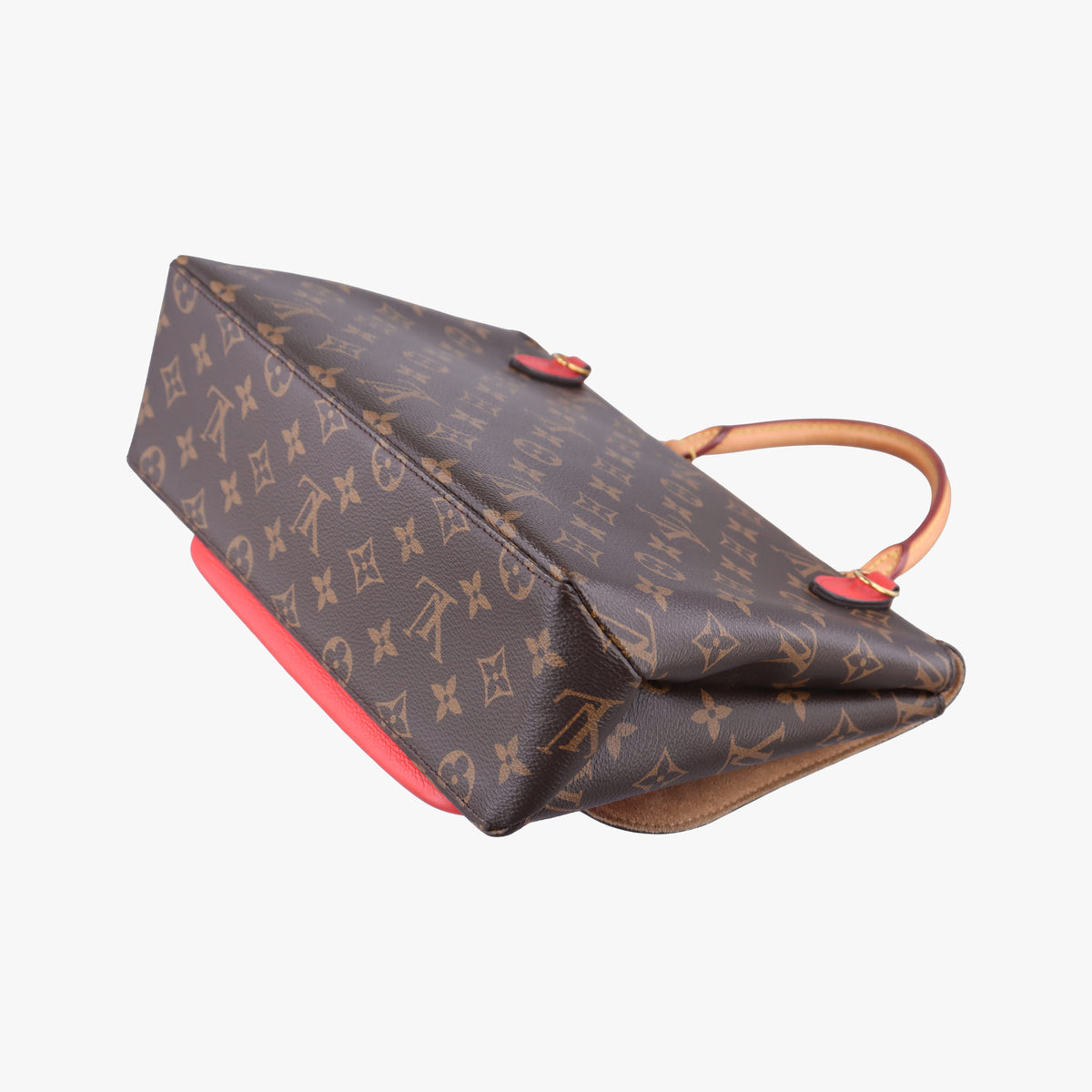 Secondhand Louis Vuitton MARIGNAN Brown × Coquelicot Monogram Canvas×calf leather M44286 shoulderbag | stylenewstar