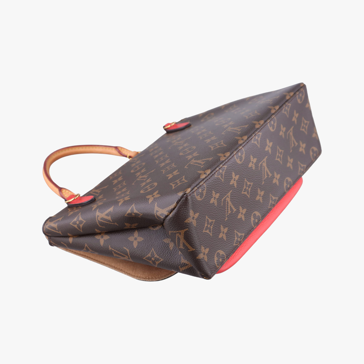 Secondhand Louis Vuitton MARIGNAN Brown × Coquelicot Monogram Canvas×calf leather M44286 shoulderbag | stylenewstar