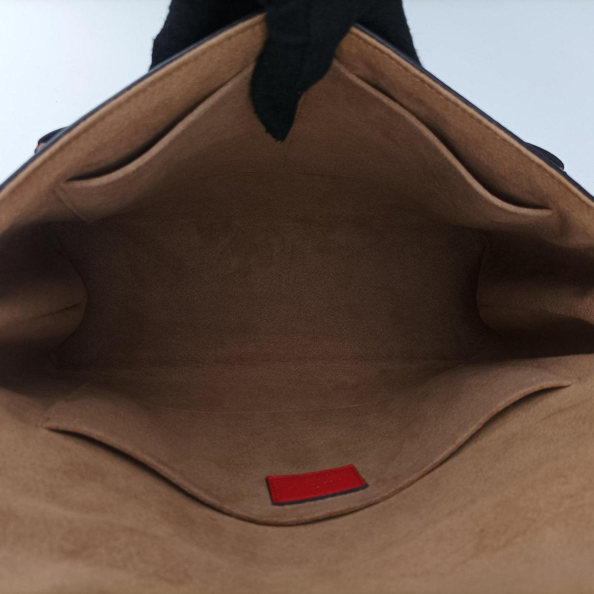 Secondhand Louis Vuitton MARIGNAN Brown × Coquelicot Monogram Canvas×calf leather M44286 shoulderbag | stylenewstar