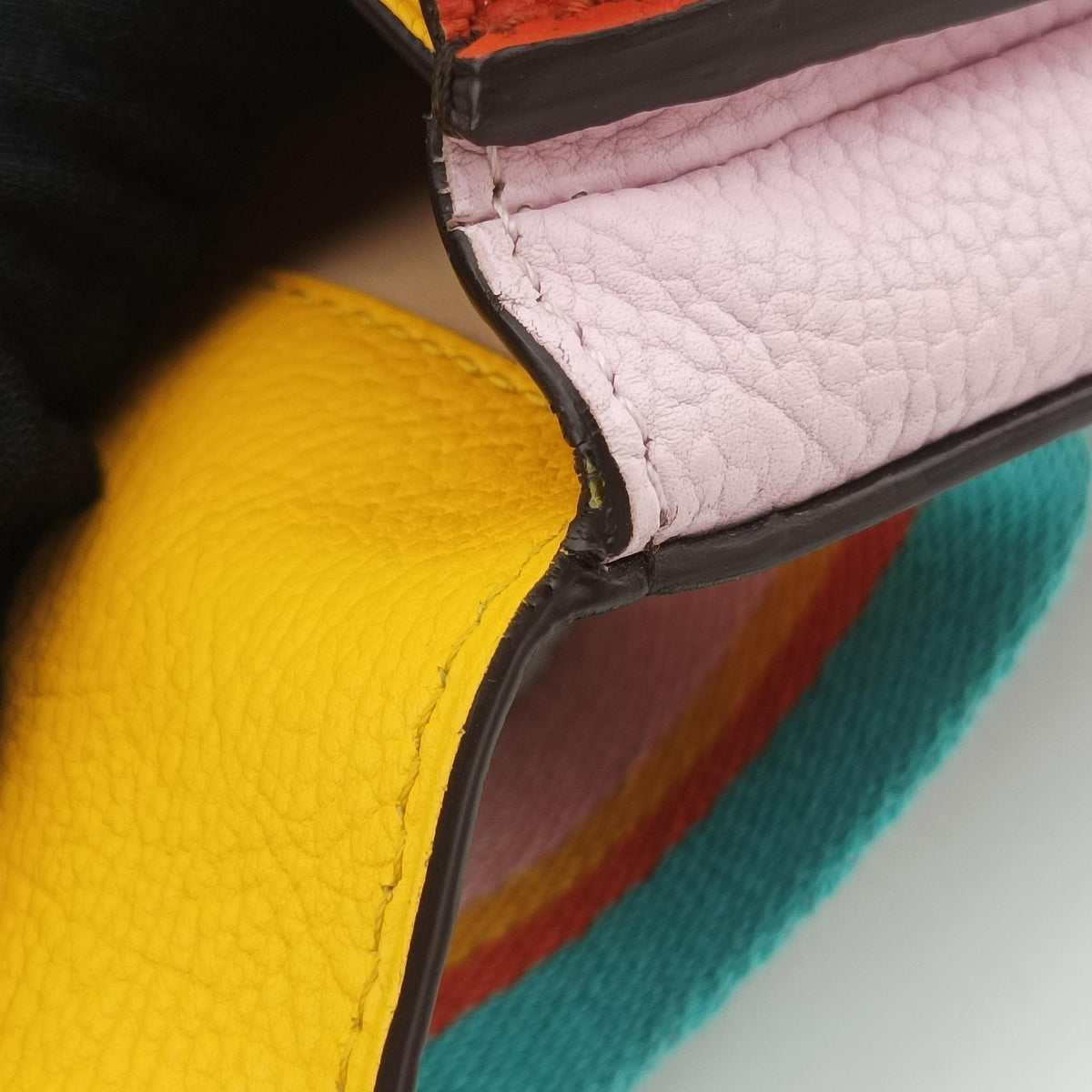 Pre-owned Delvaux Le Mutin Brown x Multicolor Leather  shoulderbag | stylenewstar