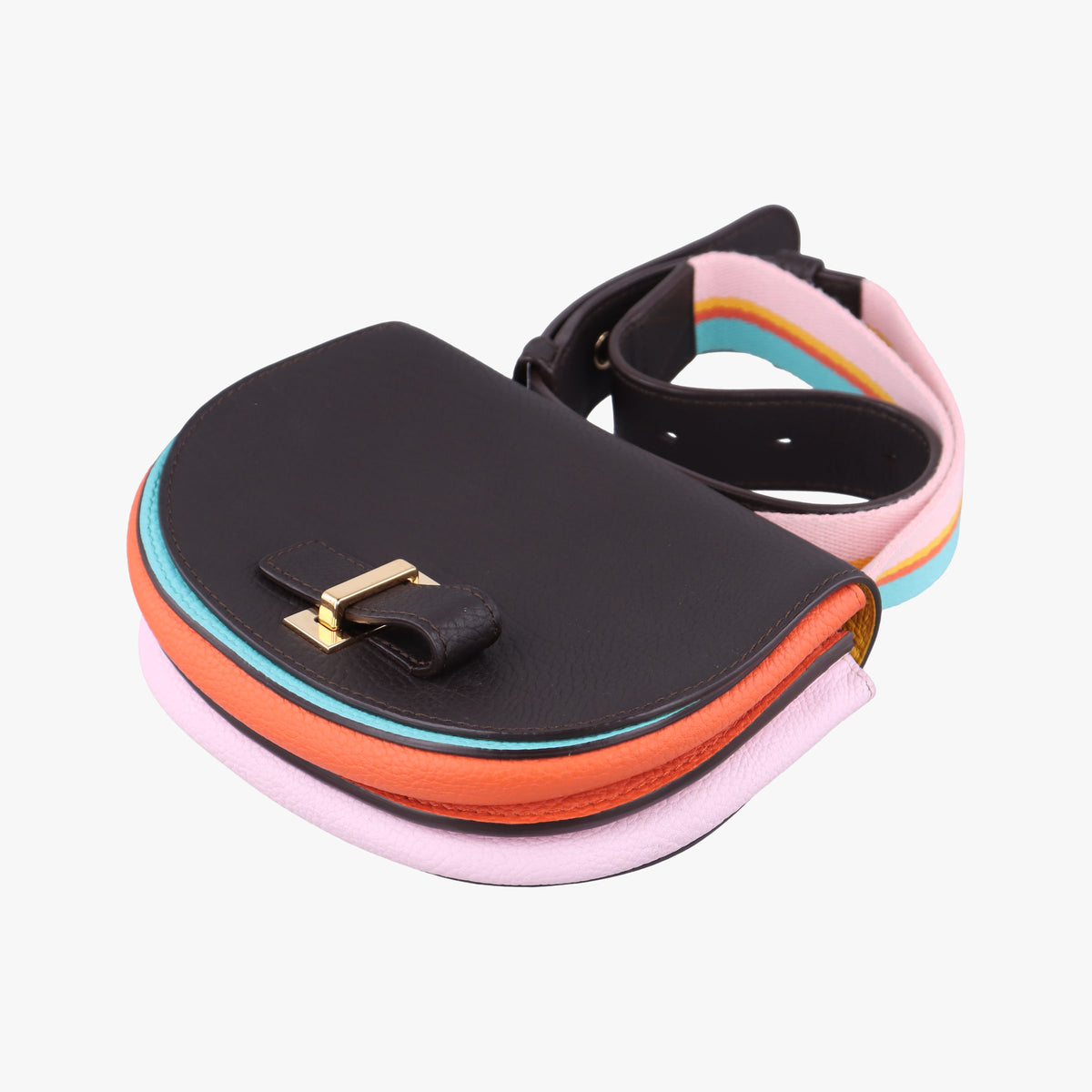 Pre-owned Delvaux Le Mutin Brown x Multicolor Leather  shoulderbag | stylenewstar