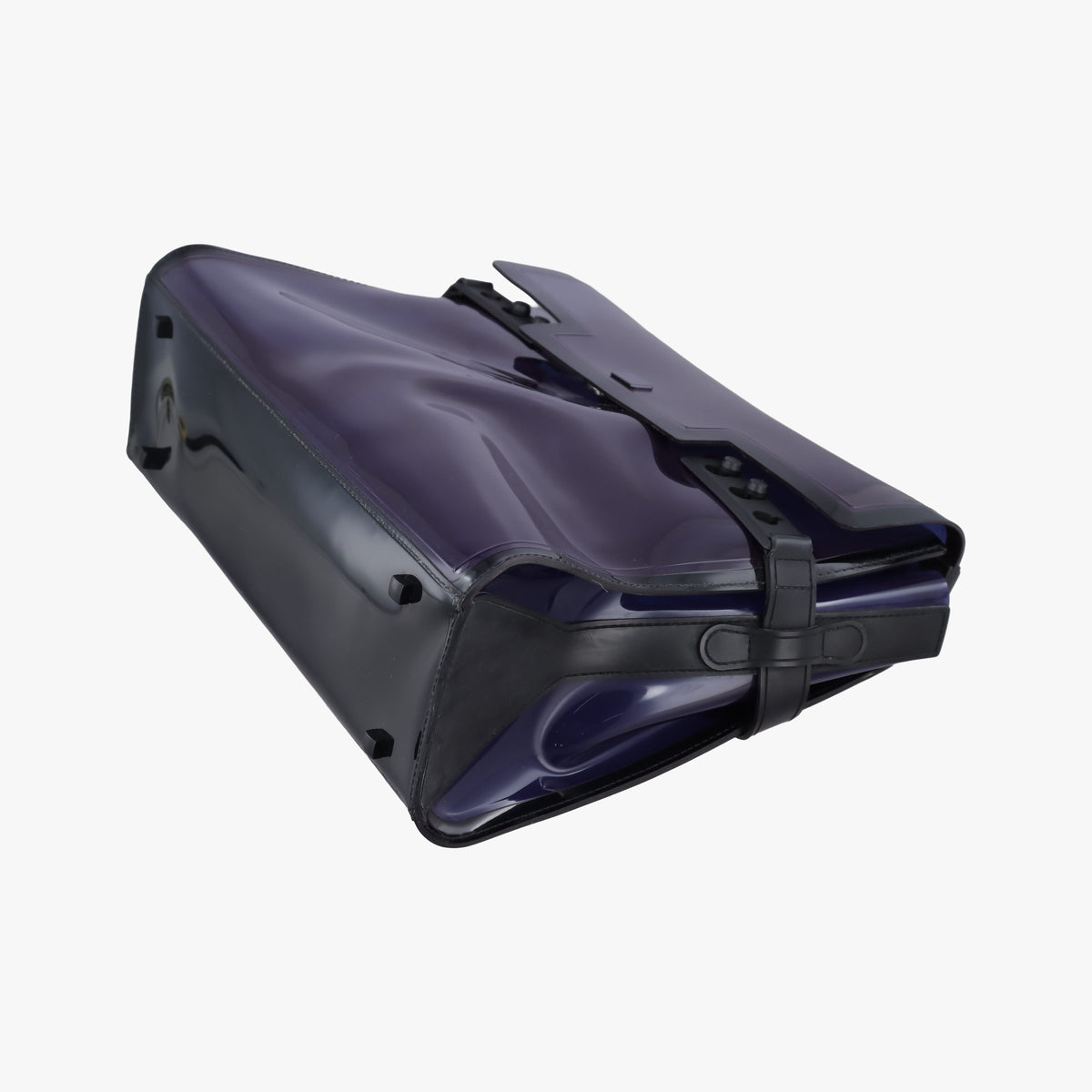Pre-owned Delvaux Tempete Purple Vinyl  shoulderbag | stylenewstar