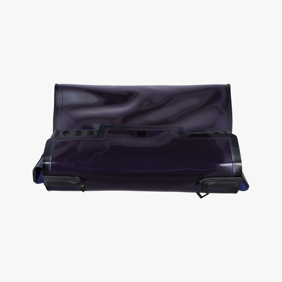 Pre-owned Delvaux Tempete Purple Vinyl  shoulderbag | stylenewstar