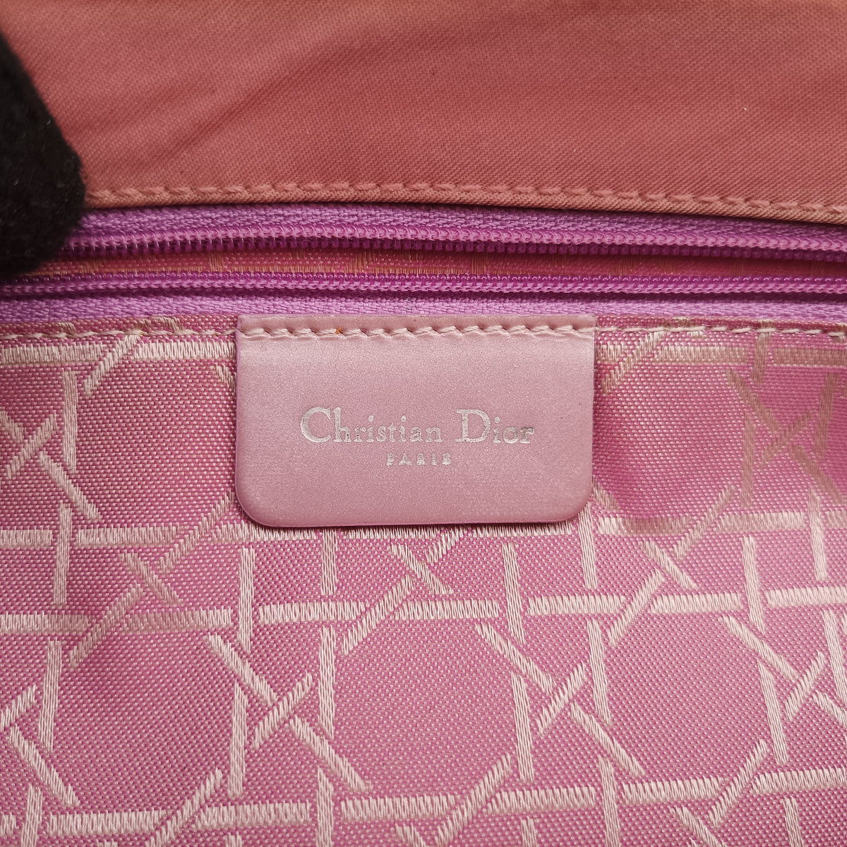 Pre-owned Christian Dior Maris Pearl Pink nylon  shoulderbag | stylenewstar