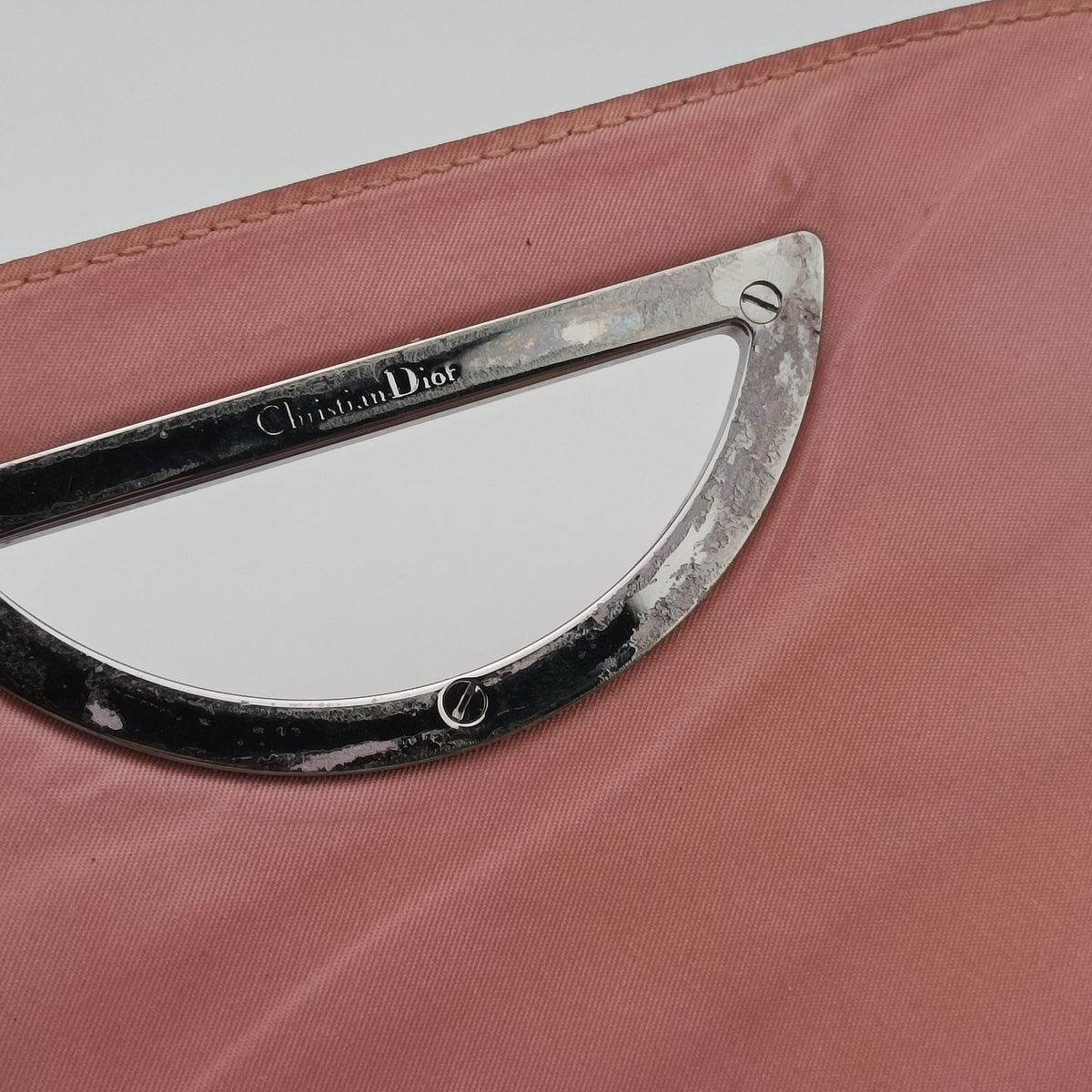 Pre-owned Christian Dior Maris Pearl Pink nylon  shoulderbag | stylenewstar
