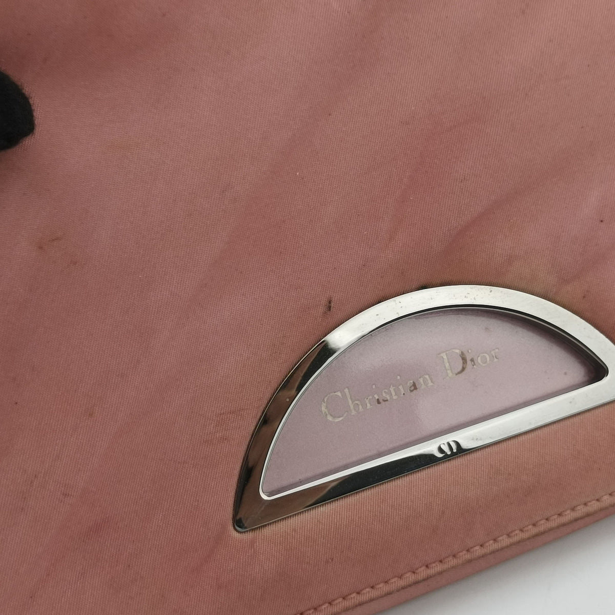 Pre-owned Christian Dior Maris Pearl Pink nylon  shoulderbag | stylenewstar