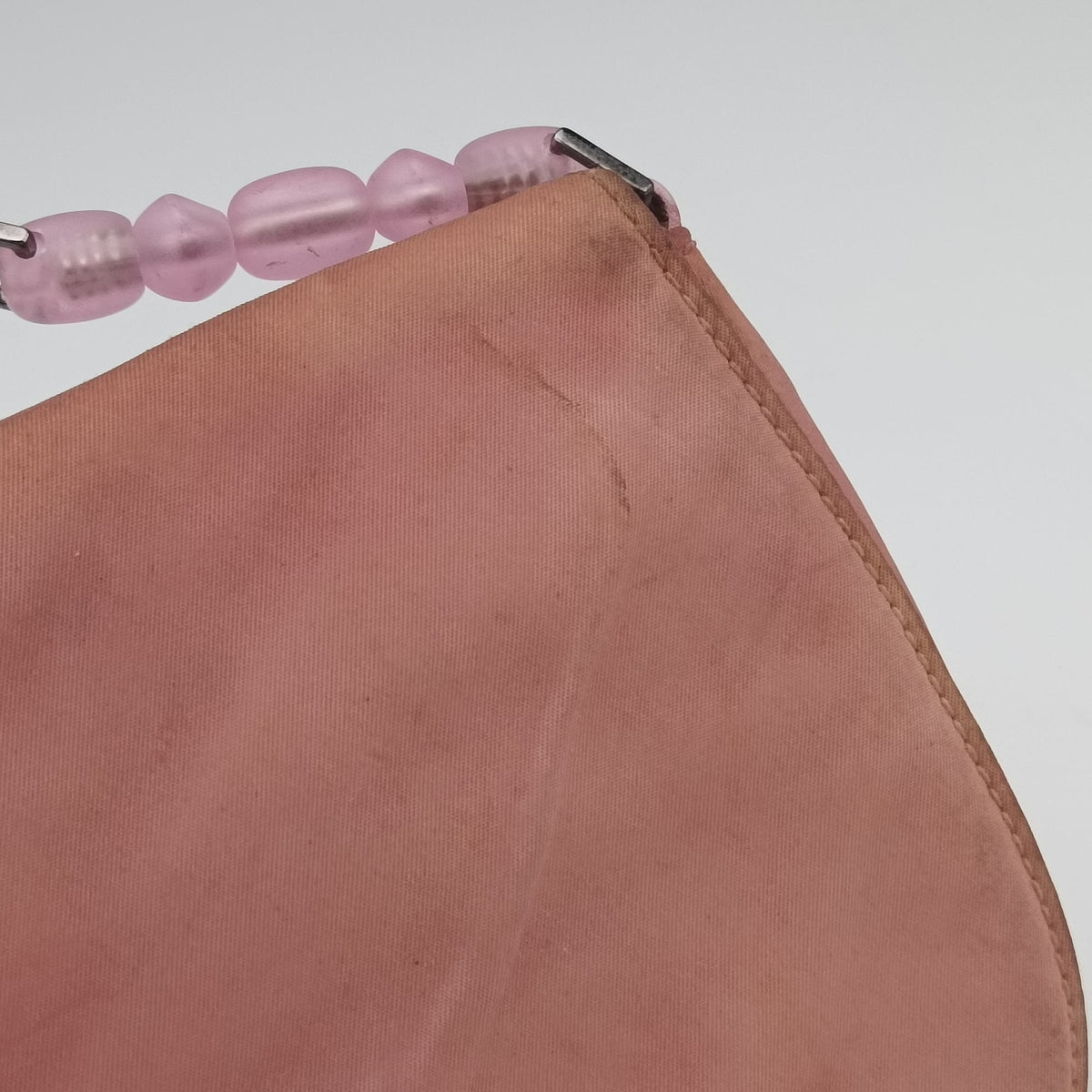 Pre-owned Christian Dior Maris Pearl Pink nylon  shoulderbag | stylenewstar