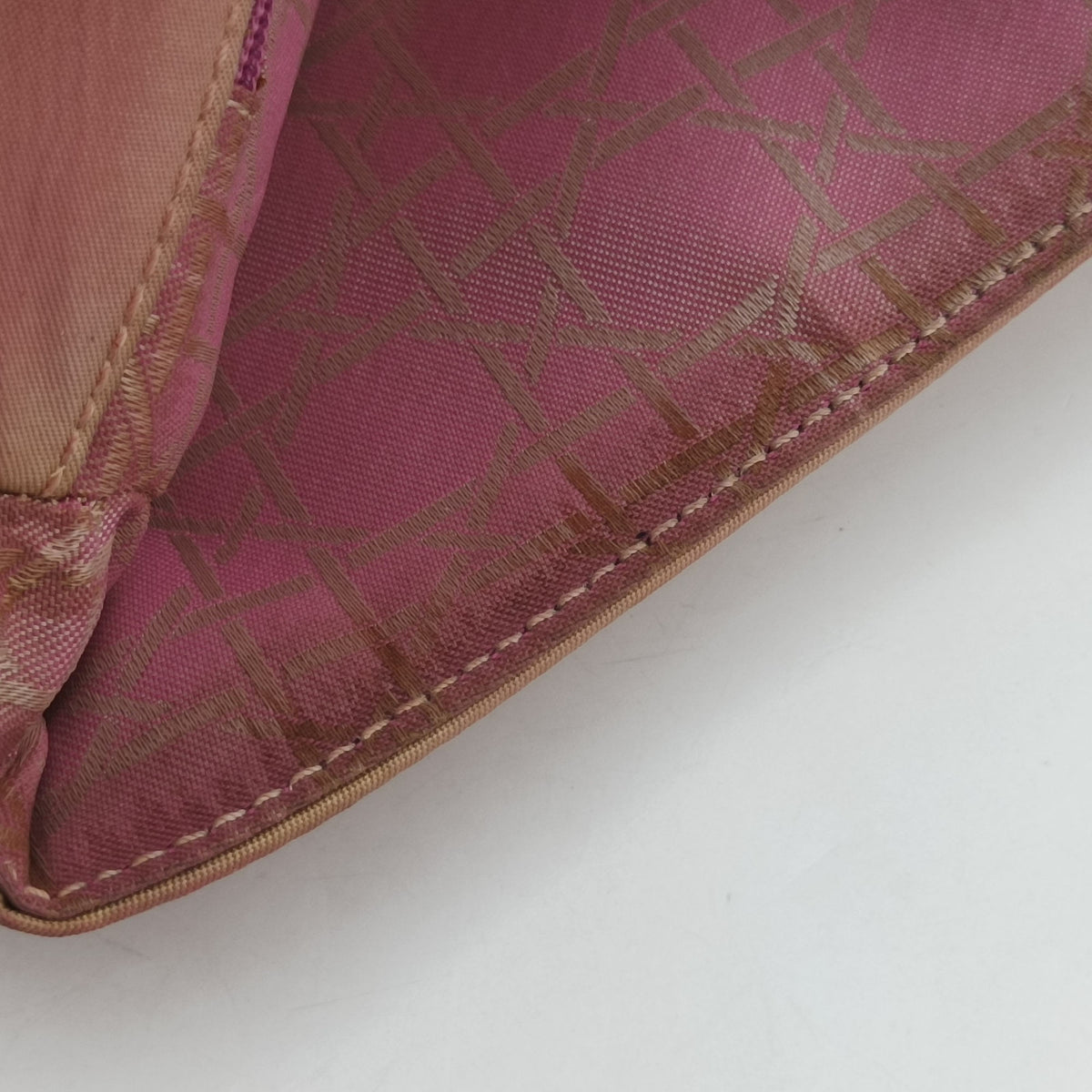 Pre-owned Christian Dior Maris Pearl Pink nylon  shoulderbag | stylenewstar