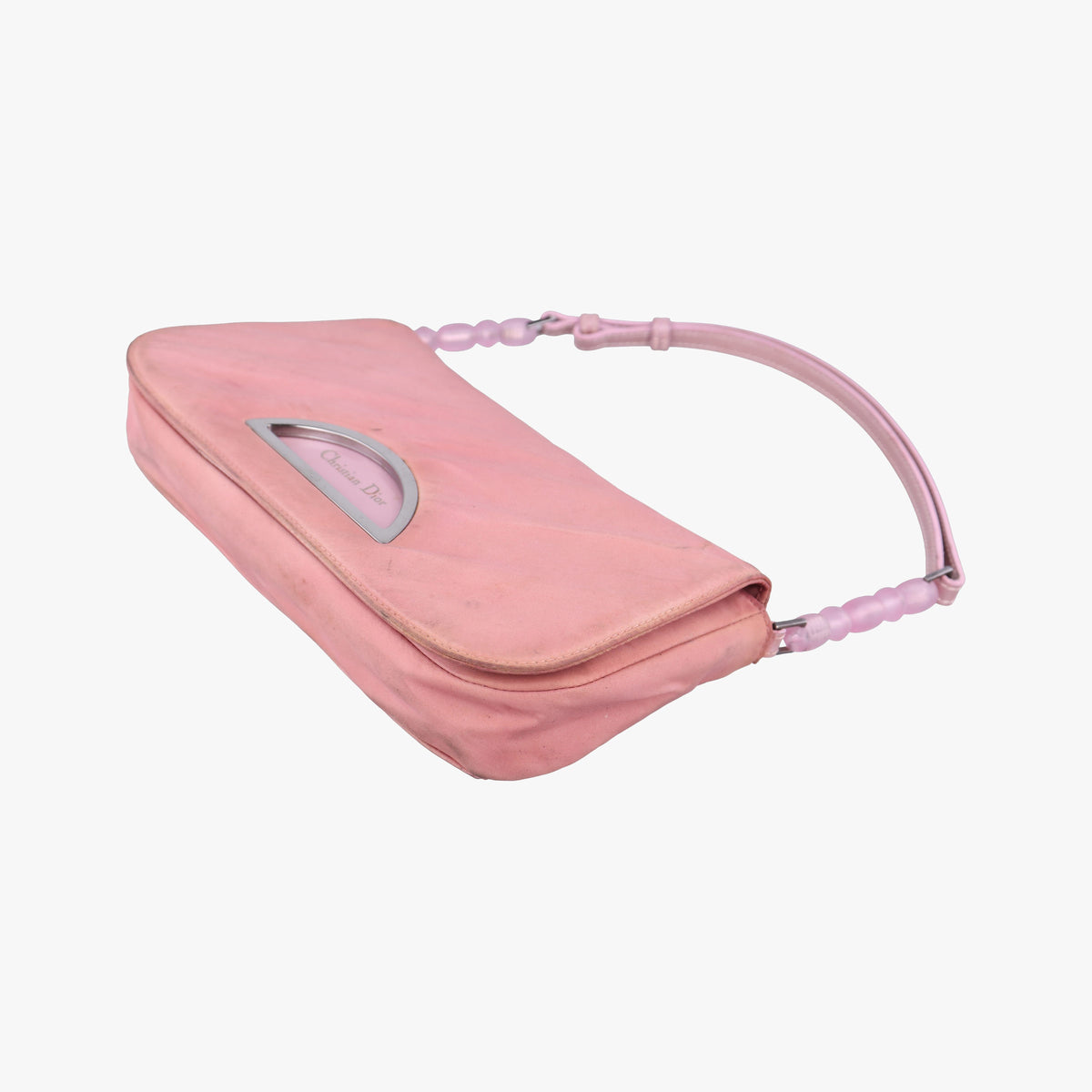 Pre-owned Christian Dior Maris Pearl Pink nylon  shoulderbag | stylenewstar