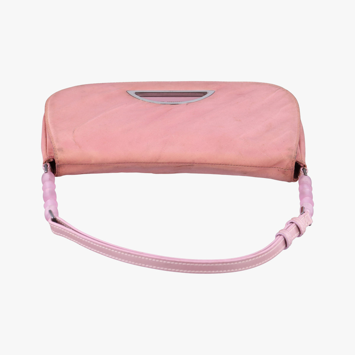 Pre-owned Christian Dior Maris Pearl Pink nylon  shoulderbag | stylenewstar