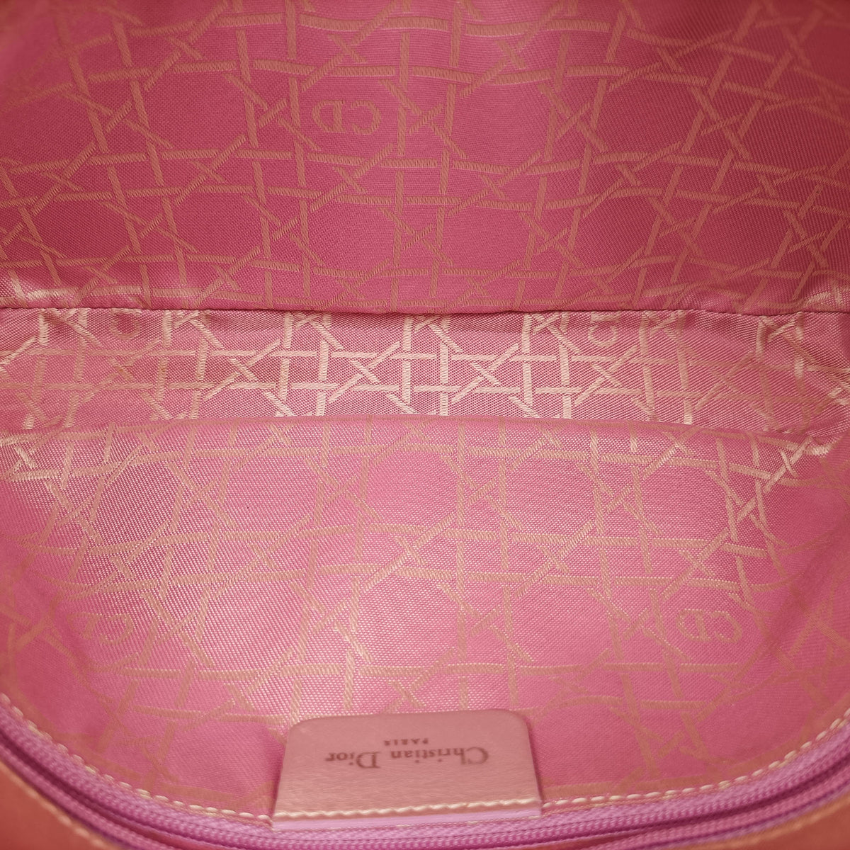 Pre-owned Christian Dior Maris Pearl Pink nylon  shoulderbag | stylenewstar