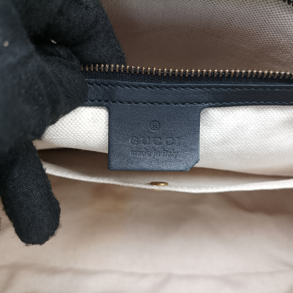Pre-owned Gucci Bright Bit Black Patent 319795 shoulderbag | stylenewstar