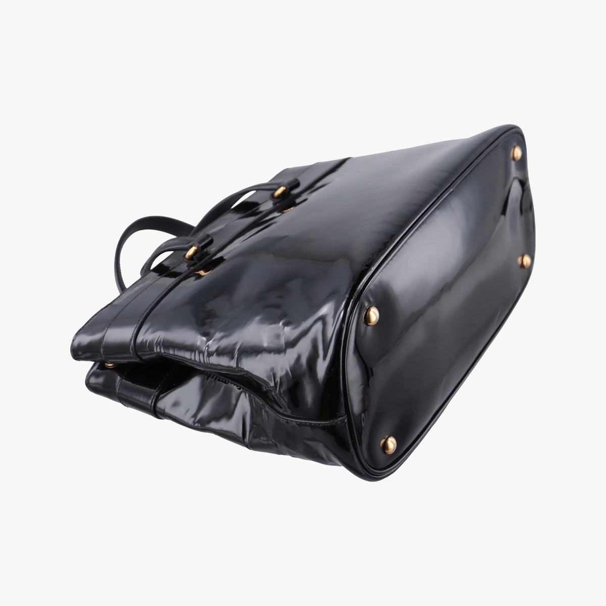 Pre-owned Gucci Bright Bit Black Patent 319795 shoulderbag | stylenewstar