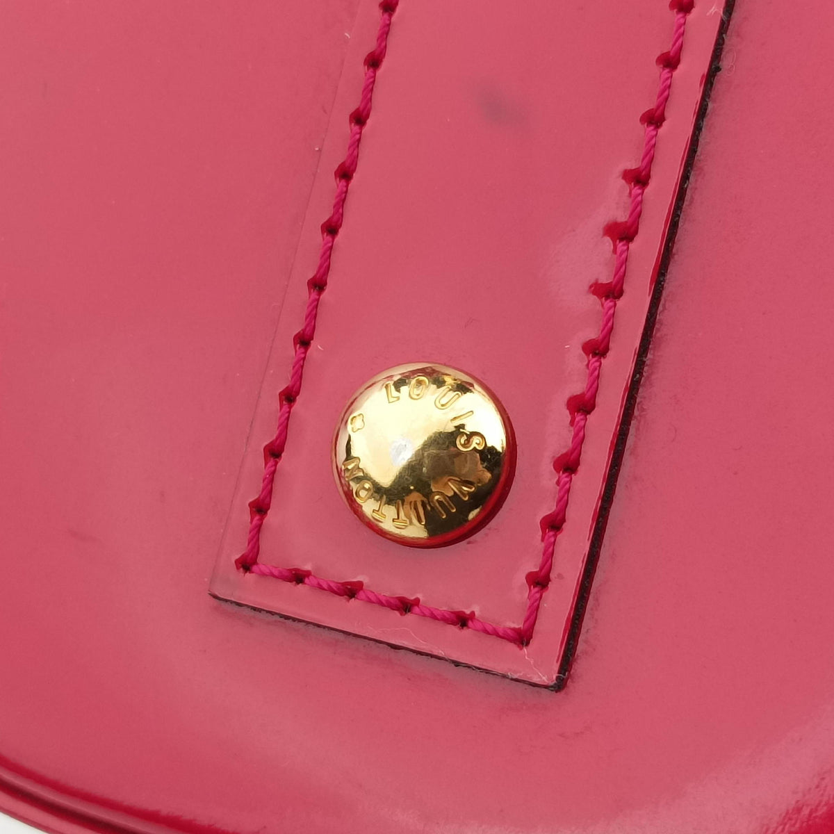 Pre-owned Louis Vuitton Alma BB pomme d'amour Vernis M90174 shoulderbag | stylenewstar