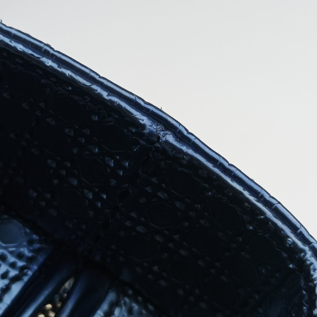 Vintage Christian Dior Lady Dior Blue Enamel  shoulderbag | stylenewstar