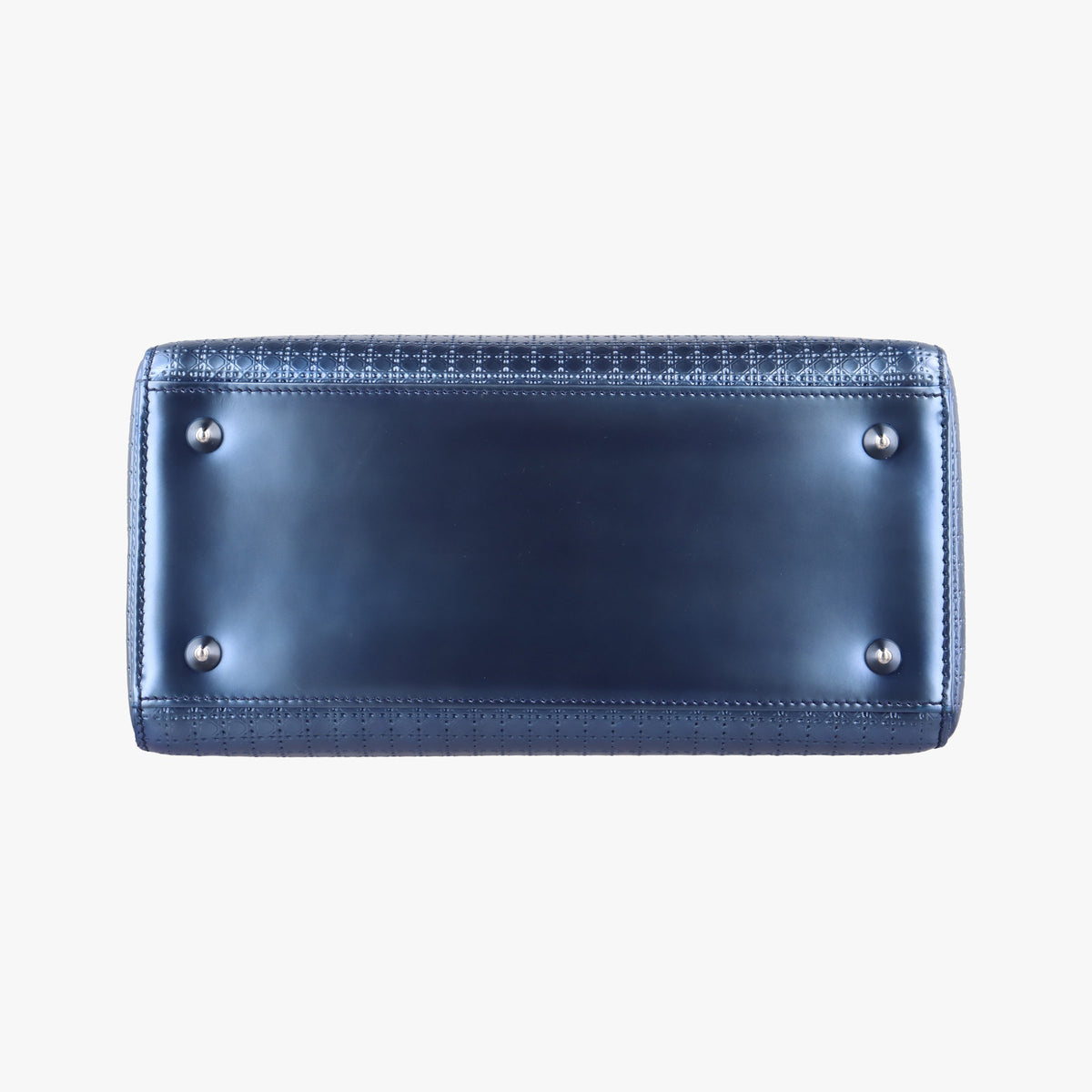 Vintage Christian Dior Lady Dior Blue Enamel  shoulderbag | stylenewstar