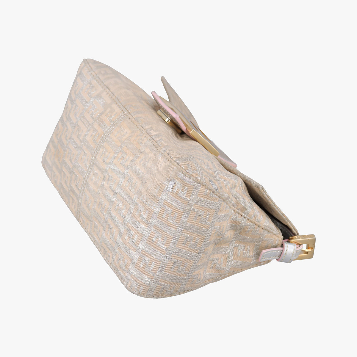 Pre-owned Fendi Baguette Beige canvas 8BR180 shoulderbag | stylenewstar