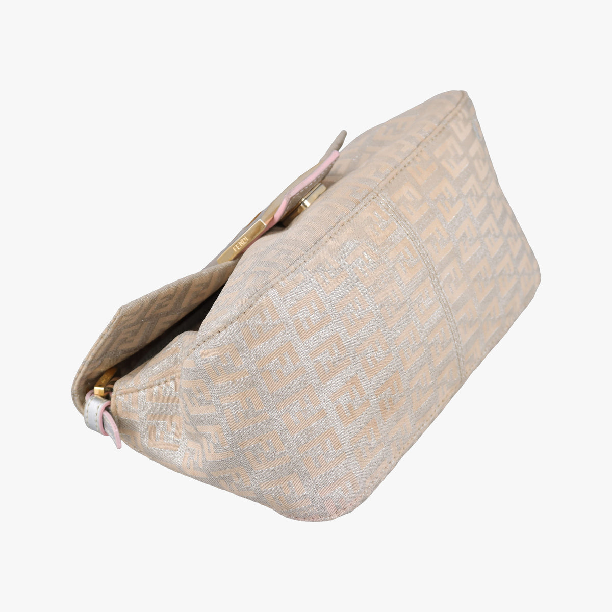 Pre-owned Fendi Baguette Beige canvas 8BR180 shoulderbag | stylenewstar
