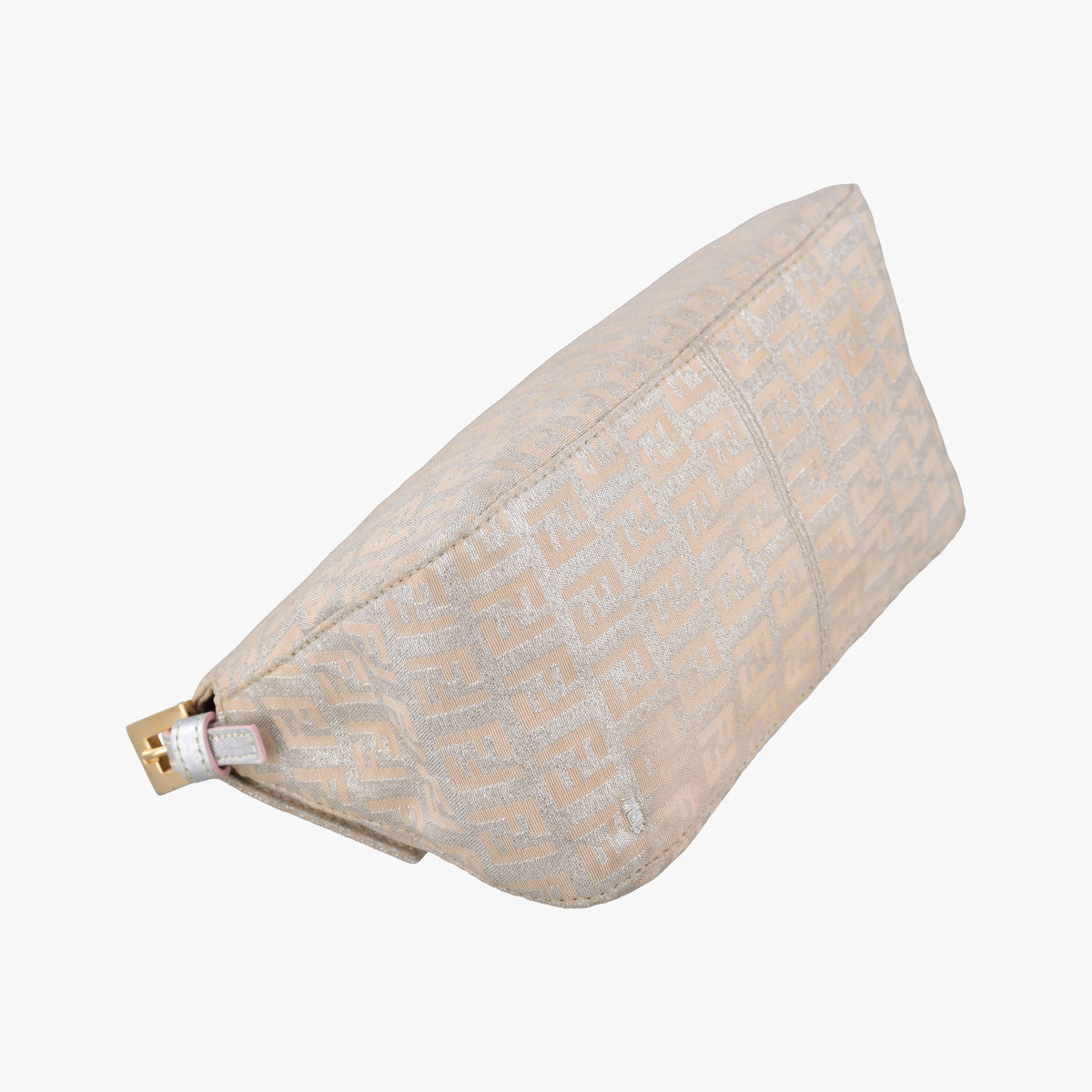 Pre-owned Fendi Baguette Beige canvas 8BR180 shoulderbag | stylenewstar