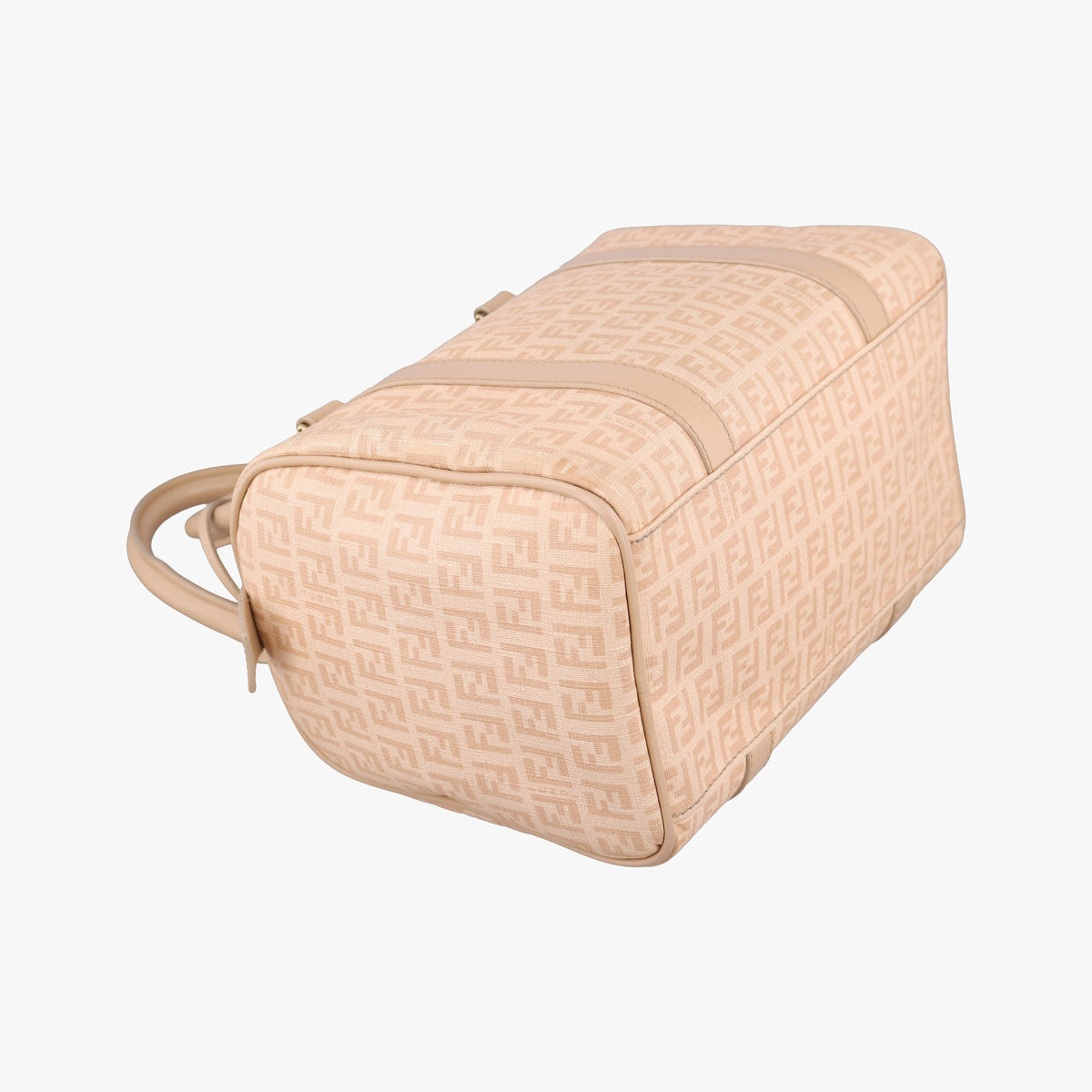 Vintage Fendi Zucchino boston Beige PVC coated canvas 8BL068 handbag | stylenewstar