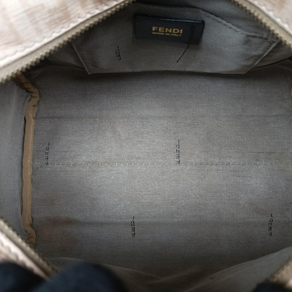 Vintage Fendi Zucchino boston Beige PVC coated canvas 8BL068 handbag | stylenewstar