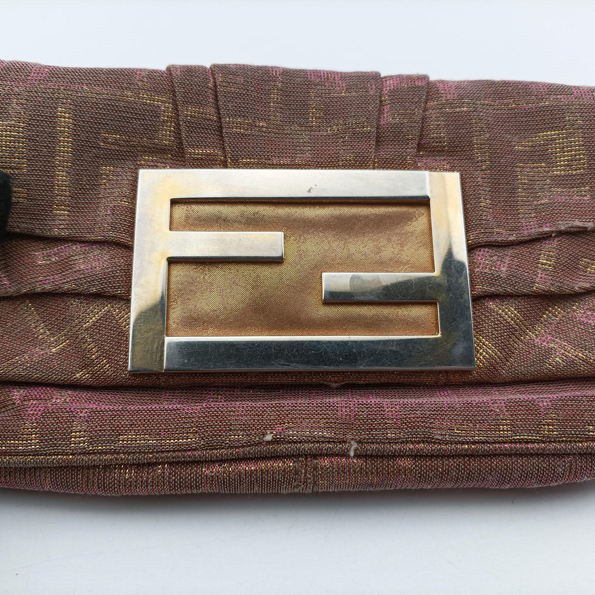 Pre-owned Fendi Mia Pochette Pink canvas 8BP046 shoulderbag | stylenewstar
