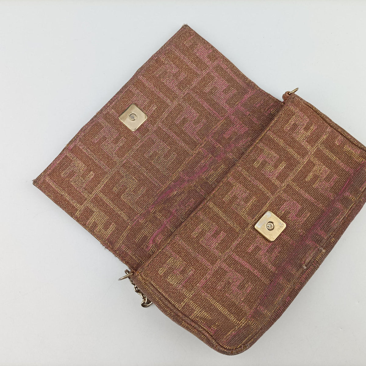 Vintage Fendi Mia Pochette Pink canvas 8BP046 shoulderbag | stylenewstar