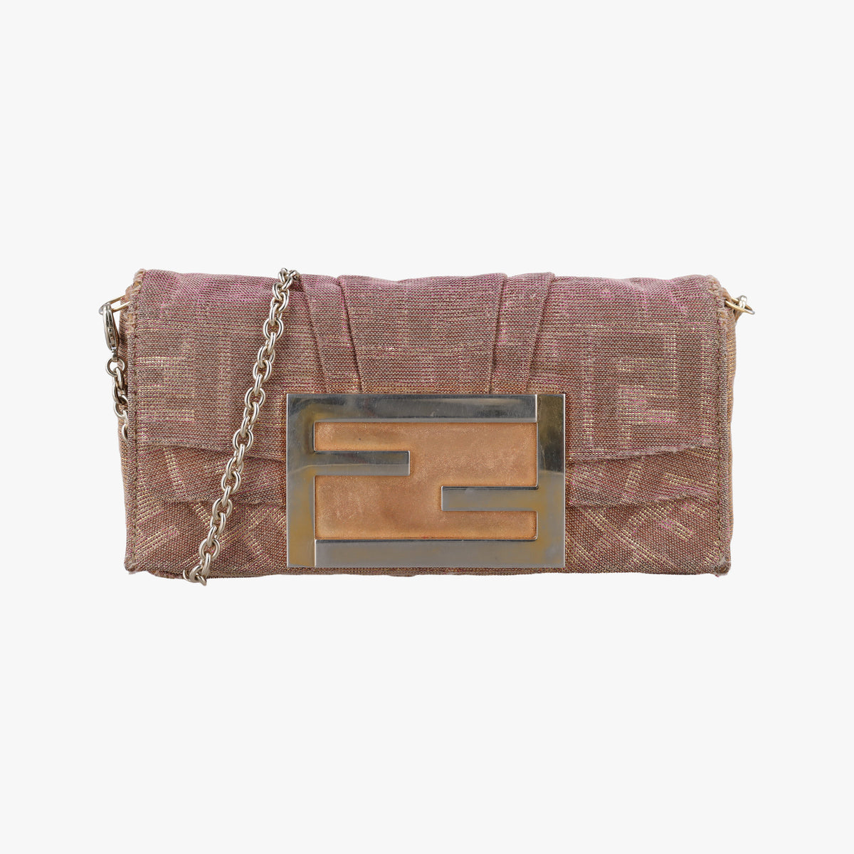 Vintage Fendi Mia Pochette Pink canvas 8BP046 shoulderbag | stylenewstar